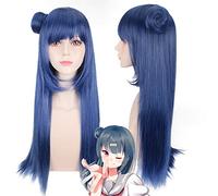 Perruque pour accessoires assortis pour modélisation Lovelive! Sunshine!! Tsushima Yoshiko 641 Perruque de cosplay à la vapeur