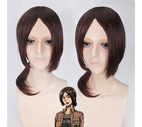 Perruque pour augmenter le volume des cheveux après chimiothérapie Cos perruque attaquant géant Ymir Brown longue frange centrée Anime Wig 209