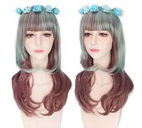 Perruque pour augmenter le volume des cheveux après chimiothérapie Cos perruque Lolita perruque universelle longue bouclée cheveux courts multi couleur : PL-116
