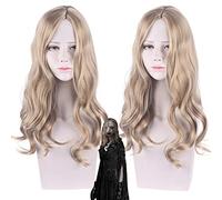 Perruque pour augmenter le volume des cheveux après chimiothérapie Resident Evil 8 Village Bela/Bella brun, longueur moyenne et légèrement bouclée Cos perruque