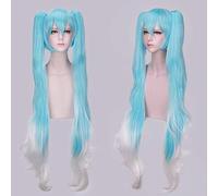 Perruque pour augmenter le volume des cheveux après chimiothérapie Vocaloid 2017 Snow Hatsune Miku Star et Snow Princess Cos perruque