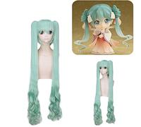 Perruque pour augmenter le volume des cheveux après la chimiothérapie Hatsune Miku mi-automne lune lune vue fruit vert cos perruque
