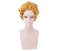 Perruque pour augmenter le volume des cheveux après la chimiothérapie Jojo's Bizarre Adventure Kira Yoshikage Big Back Golden Short Hair Cos Anime Wig