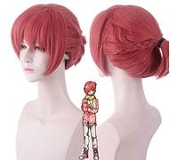 Perruque pour augmenter le volume des cheveux après la chimiothérapie - Lié Adolescent Hanako-Kun Mitsuba Susuke Cos Faux Cheveux Queue de Cheval Personnage Fumé Rose
