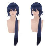 Perruque pour carnaval, vie nocturne, club, fête, déguisement, cosplay, une personne, anime de moins de 2 ans, modèle bleu foncé