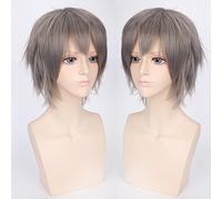 Perruque pour carnaval, vie nocturne, club, fête, déguisement, perruque Cos perruque juvénile anti-bouclée cheveux courts couleur universelle perruque pour homme Cosplay Anime perruque Couleur : Pl