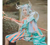 Perruque pour carnaval, vie nocturne, fête, déguisement, King Anime Glory Yao Cos, perruque blanche argentée avec pesticide rencontre Dieu Cerf Yao Cos