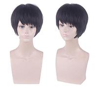 Perruque pour carnaval, vie nocturne, fête, déguisement, perruque masculine, filet rouge et noir, apprend souvent la version coréenne de beaux cheveux courts noirs naturels duveteux