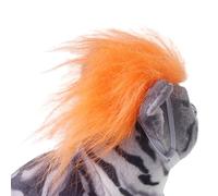 Perruque pour Chat,Cheveux Synthétiques Orange pour Animaux - Accessoire De Déguisement pour Chat Et Chien Costume pour Halloween Fêtes De Noël Rassemblements À Domicile Et Voyages