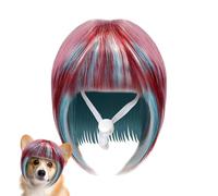 Perruque pour Chat | Perruque colorée pour Chats | Couvre-Chef d'animal Long Portable antidérapant | Cosplay de, Halloween, réunions de Famille, célébrations, événements, Performance sur
