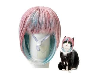 Perruque pour chien et chat | Perruque amusante pour cosplay et chat - Pour intérieur et extérieur - Pour jeux de rôle, photographie, voyage, Halloween