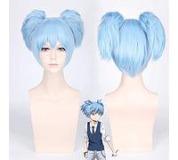 Perruque pour COS Assassination Classroom Chaotian Nagisa Blue Tiger Mouth Clip Anime Wig 417