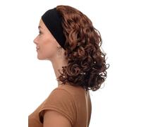 Perruque pour Femme Bandeau Volumineux Boucles Braun Marron Cuivre BRO-704-30