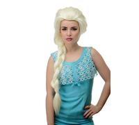 Perruque pour Femme Cosplay Longue Tresse Platin-Blond Eisblond GFW2072L