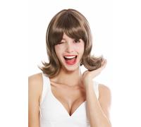 WIG ME UP - GFW1326-18 Perruque dame courte pointes recourbées années 50 60 retro brun