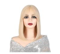 Perruque pour femme, perruque universelle pour femme, frange naturelle tendance, couverture complète de la tête, perruque ondulée profonde avec dentelle frontale, perruques de cheveux humains (H)