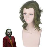 Perruque pour film clown Joker Arthur Flake vert mixte cheveux courts bouclés Cos Anime perruque