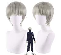 Perruque pour Halloween, fête de Noël, déguisement, cosplay, malédiction, chien, frisé, épines, briser l'aube, cheveux courts