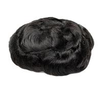 Perruque pour Homme 100% cheveux humains pièce hommes toupet système de remplacement PU & Mono perruque supérieure cheveux courts Remy avec dentelle cheveux naturels Perruques(8x10)