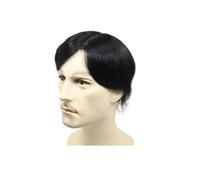 Perruque pour Homme 6" Toupee Hair, Breathable Silk Base Men's Wig,Double Lace Hairpiece for Daily Use(14x19cm)