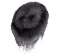 Perruque pour Homme Men Toupee French Lace with PU Around Breathable Male Hair 120 Density Human Hair Replacement System 30 mm Wave(6"x8")