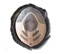 Perruque pour Homme Systèmes de remplacement de cheveux humains monofilament fins et durables for hommes, 8 x 10 pouces, postiches en NPU Bond Hair