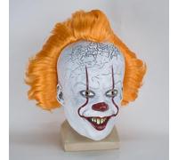 Perruque pour Joker Pennywise Cosplay Halloween Carnaval Party Joker Arthur Cosplay Accessoires Latex Clown It Scary Mask Taille Unique Masque de clown 3