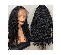 Perruque pour la Mode 360 dentelle frontale perruque pleine dentelle perruques de cheveux humains for les femmes cheveux humains brésilien vague profonde vague frontale perruque noir bouclés perruque