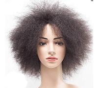 Perruque pour la Mode Cheveux Afro Kinky Straight Wig Perruque courte africaine for femmes Haute tempe □ Ratur □ E Fibre □ Perruque synthétique de Cosplay perruques pour femmes Perruques de remplaceme