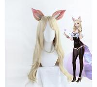 Perruque pour le jeu chaud lol kda cosplay perruque akali ahri evelynn kaisa cosplay perruque résistante à la chaleur wig Halloween Carnival Party Cos Wigs Ahri