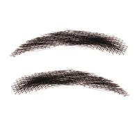 Perruque pour les yeux, perruques à sourcils pour femmes, perruques invisibles 3D à faux sourcils, design unisexe (1 paire, D2-vm32-2)