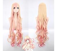 Perruque pour Macross F Sheryl Nome pour femmes Perruques de cosplay longues ondulées 120 cm Résistant à la chaleur Perruque de cheveux synthétiques Anime Rose
