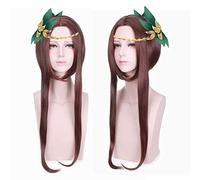 Perruque pour mariage, tournage, défilé, interview de Wang Zherong, courte et mi-point de Liu Haisen, Wind Ling Yao Yu Ji, perruque classique pour cosplay, marron foncé