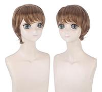 Perruque pour mariage, tournage, défilé, interview Frozen 2 La Reine des Neiges 2 Christoph cheveux courts marron mixte Cos Anime perruque