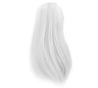 Perruque pour Poup e 3 Cheveux en Fibre Haute Temp rature Maille Longue et Bou Adapt e Poup es de 8 9 Pouces