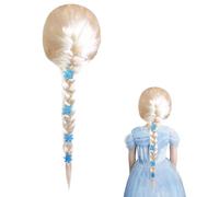 Perruque Pour Reine Des Neiges - Princesse Elsa Blonde Pour Enfant Fille - Cosplay Raiponce Carnaval Halloween Jeu De Rôle