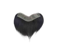 Perruque pour une utilisation quotidienne en soirée Cheveux humains hommes toupet pleine base en PU front V boucle frontale délié(16x2cm)