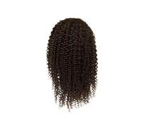 Perruque pour une utilisation quotidienne en soirée Toupet de cheveux humains for hommes Mono Lace avec PU Toupee Afro perruques crépus bouclés(Dark Brown)