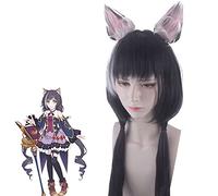 Perruque pour vêtements assortis pour déguisement de princesse Link Re Dive Kailu Skunk cheveux longs bouclés queue de cheval Cos Anime perruque