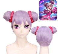 Perruque pour vêtements assortis pour déguisement Mascarade King Game Glory Cos Xiaoqiao Original Skin Love Breeze Cos Perruque King Glory