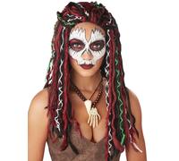 Perruque prêtresse vaudou femme - Coloré - Taille unique