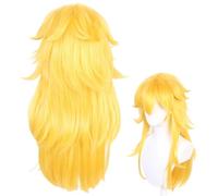 Perruque Princess Peach Cosplay 70 Cm De Longueur Golden Yellow Hair Wigs Perruque Anime Princesse Peach Pour Dames Convient Pour La Fête d'Halloween, Le Carnaval, L'Exposition D'Anime, Cadeau Animé