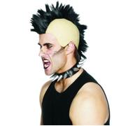 Boland 86406 - Perruque adulte Punk Coiffure Iroquois en cheveux synthétiques Chauve avec cheveux pour homme et femme, costume de carnaval, accessoires de costume