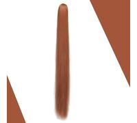 Perruque queue de cheval universelle 95cm/37.4 pouces, perruque droite non stylée à Clip Invisible for Cosplay, bricolage, usage quotidien, style de fête(Orange)