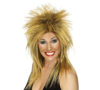 Perruque Rock Diva Mullet Punk Années 80 Accessoire De Costume Pour Femmes