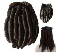 Perruque Rococo 12 pouces Perruque Lolita marron foncé mignonne courte bou avec nœud Perruques romaines vintage en rouleau Réaliste Princesse Bou Perruques de costume pour robe de bal Holi.