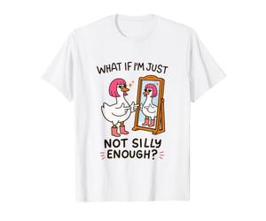 Perruque Rose Coupe bob oie Pas Assez Stupide drôle T-Shirt