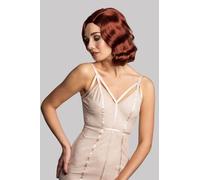 Perruque rouge cuivré style années 30/40 avec ondulations aux doigts : Banbury copper red #130