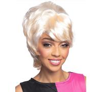 Perruque Ruche Auburn Blonde Noire Années 50 60 70 Dames MOD Costume Neuf