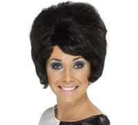 Perruque Ruche Auburn Blonde Noire Années 50 60 70 Dames MOD Costume Neuf